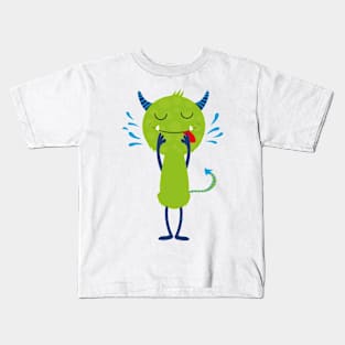 Happy little monster 4 Kids T-Shirt